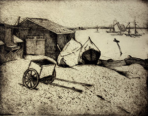 Edwin Dickinson: Fish House and Harbor