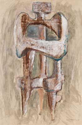 Gilbert Franklin: Standing Abstract Figure with Arms Crossed Gilbert Franklin: Standing Abstract Figure with Arms Crossed