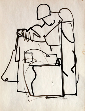 Hans Hofmann: Untitled Figure Drawing