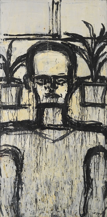 Lester Johnson: Tall White Portrait Lester Johnson: Tall White Portrait