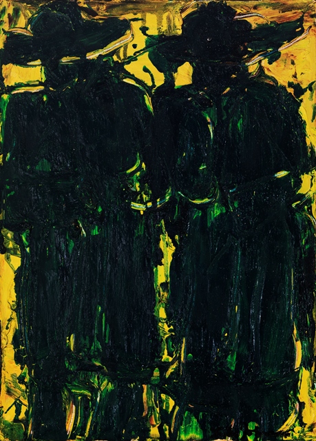 Lester Johnson: Two Green Figures Lester Johnson: Two Green Figures