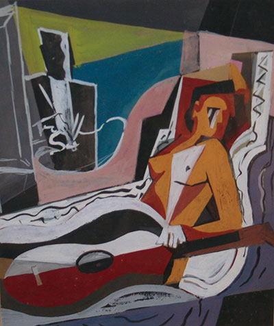 Kenneth Stubbs: Composition with Reclining Woman
