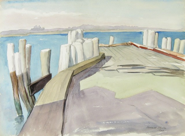 Kenneth Stubbs: Dock at Woods Hole Kenneth Stubbs: Dock at Woods Hole