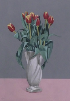 Richard Baker: Eight Tulips in a Vase Richard Baker: Eight Tulips in a Vase