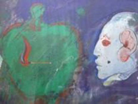 Robert Beauchamp: Untitled Apple and Profile Robert Beauchamp: Untitled Apple and Profile
