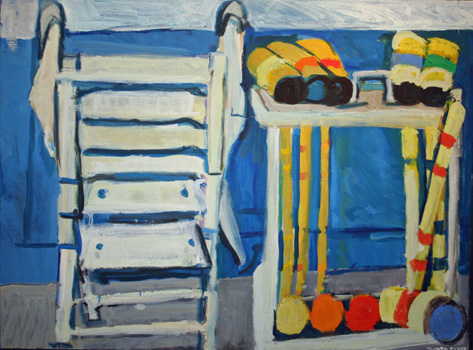 Dorothy Eisner: Croquet and Lawn Chair Dorothy Eisner: Croquet and Lawn Chair
