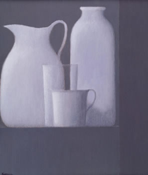 Robert Kipniss: Still Life with Glass & Cup Robert Kipniss: Still Life with Glass & Cup