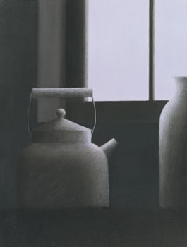 Robert Kipniss: Window with Kettle & Vase Robert Kipniss: Window with Kettle & Vase