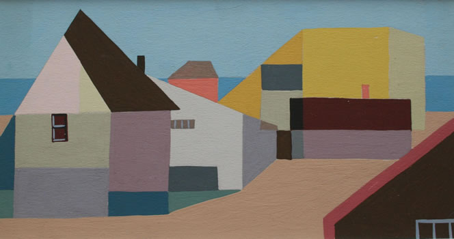 Kenneth Stubbs: Shorescape with Pink Door (CM013) Kenneth Stubbs: Shorescape with Pink Door (CM013)