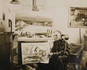 Charles Heinz in his studio. Source: Building Provincetown